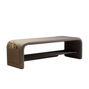 Scandinavian Style Solid Wooden Upholstered Shoe Storage Bench