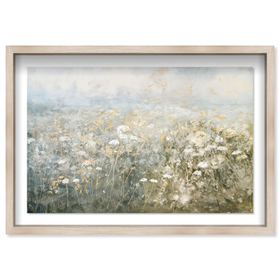 Meadow Veil Shadowbox Floral & Botanical Print by Oliver Gal, Black Frame, 15 x 10