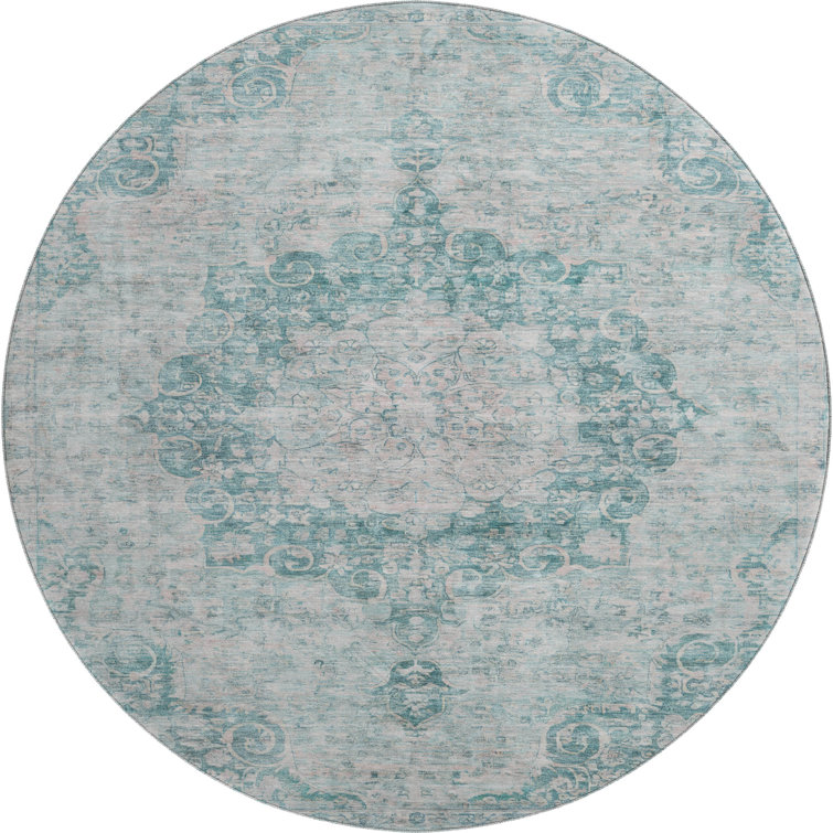 Premium Machine Washable Larock AMF1238 Global Rug