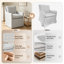 Fauteuil d'appoint pivotant en lin Modern