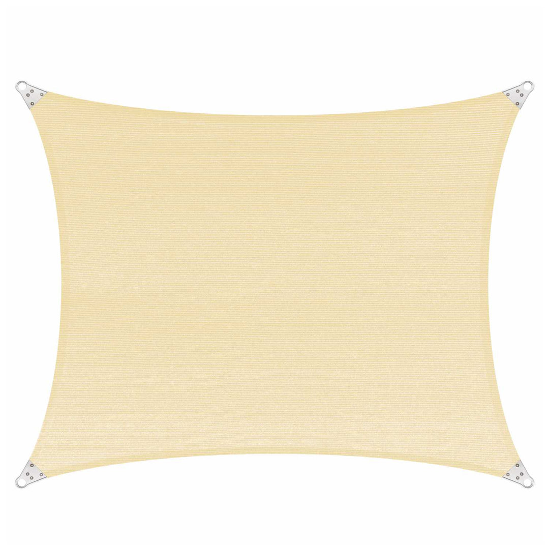 ColorTree Rectangle Sun Shade Sail UPF50, Reinforced Corners, 260 GSM Fabric ColourTree 