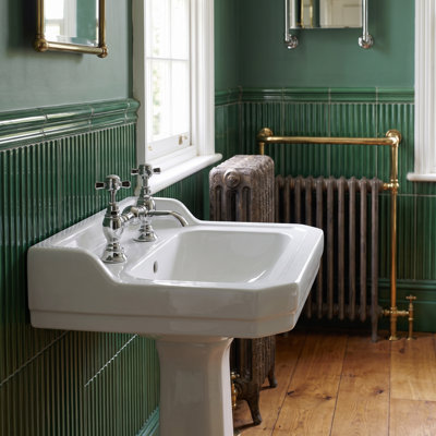 Esser Chrome Traditional Bridge Basin Mixer