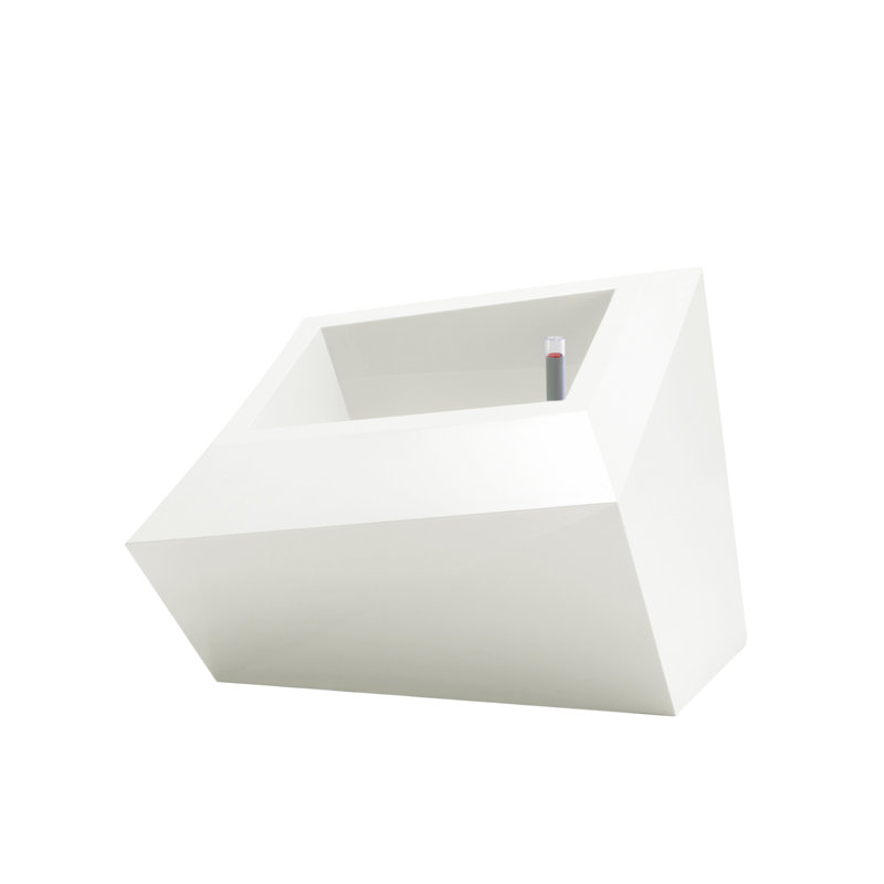 Faz Pot Planter, 23.5" H x 32.25" W x 24.75" D, Ice
