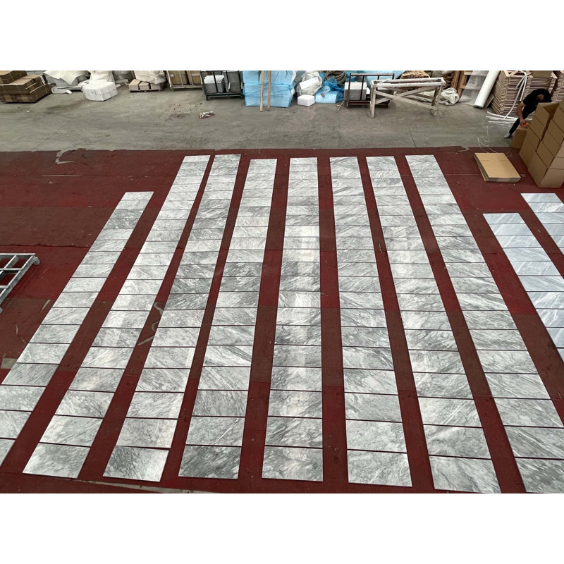 Carreaux de marbre naturels polis 12 "x 24" pour mur et plancher, 1 boîte 4 pièces, Aspect de marbre