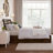 Lamareon Solid Wood Platform Bed with Footboard & Roll Out Trundle Bed-245492666-245492665