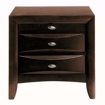 Table de chevet avec 2 tiroirs