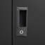 Armoire de rangement pliante en métal noir - portes verrouillables, tablette réglable, casier de classement pliable pour bureau à domicile / école / garage, assemblage facile, conception transportable compacte