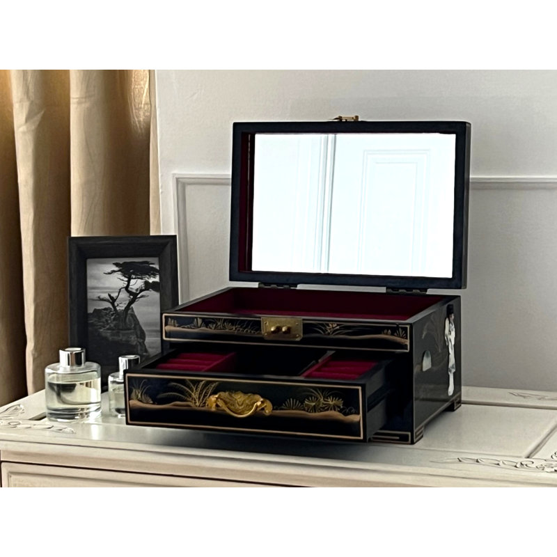 Oriental Chinese Mother of Pearl Jewellery Box