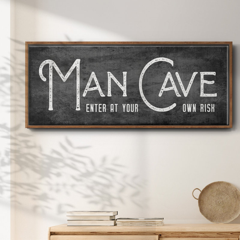 Man Cave- Framed Canvas