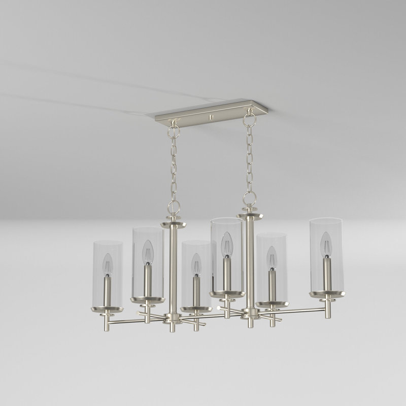 A46DB5D623C3464781DD2627BE1DFC02 Sikes 16 In. 6-Light Pendant Fixture (Satin Platinum)