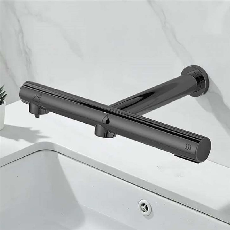 Matte Black Automatic Touchless Faucet with Sensor Activation