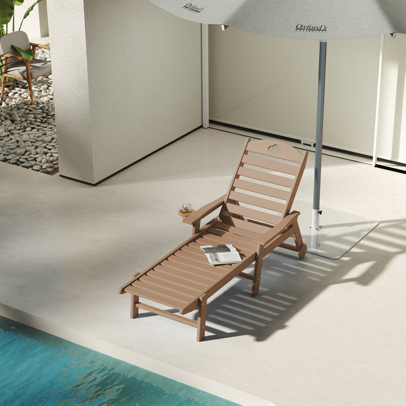 HDPE Patio Lounge chair(GREY,10Piece), Teak