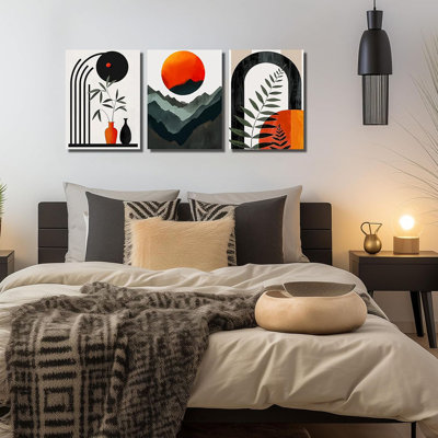 3 Piece Wrapped Canvas Wall Art