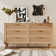 Jakoby Rattan 6 Drawer Double Dresser for Bedroom, Chest of Dressers