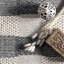 Tapis gris en laine rayé Daubert-832008322