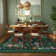  Boho Floral Washable Area Rugs for Living Room Non Slip Indoor Ultra-Thin Throw Room Carpe