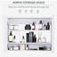 Miroir de salle de bain mural double HOMcom