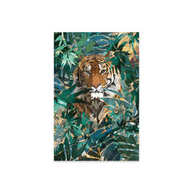 Trinx Curious Jaguar In The Jungle On Plastic / Acrylic by Sarah Manovski  Print