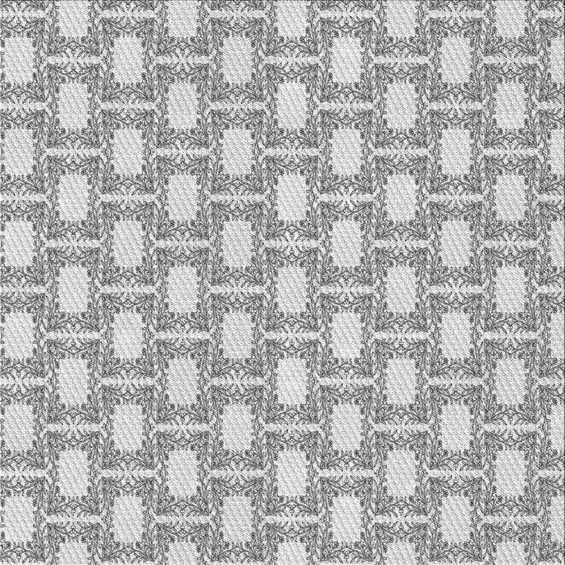 Tapis gris à motif géométrique Kist, Carré 8 pi