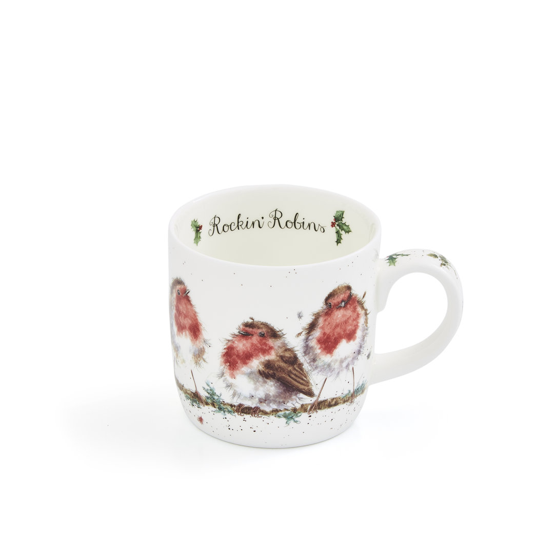 Classic Wrendale Designs, Rockin Robins (Robins) Mug