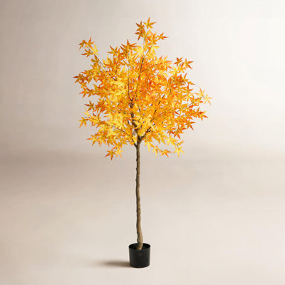 Faux Maple Tree in Pot Liner