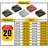 100 X 100, Bricks/Black, Extreme Heavy Duty 20 Mil Tarp Cover, Waterproof, UV Resistant