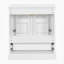 Meuble-lavabo autoportant 30 po avec lavabo, panneau de fibres à densité moyenne et structure en bois massif, 1 tiroir séparateur et 2 portes à fermeture en douceur (double tablette sur la porte)-2085081752