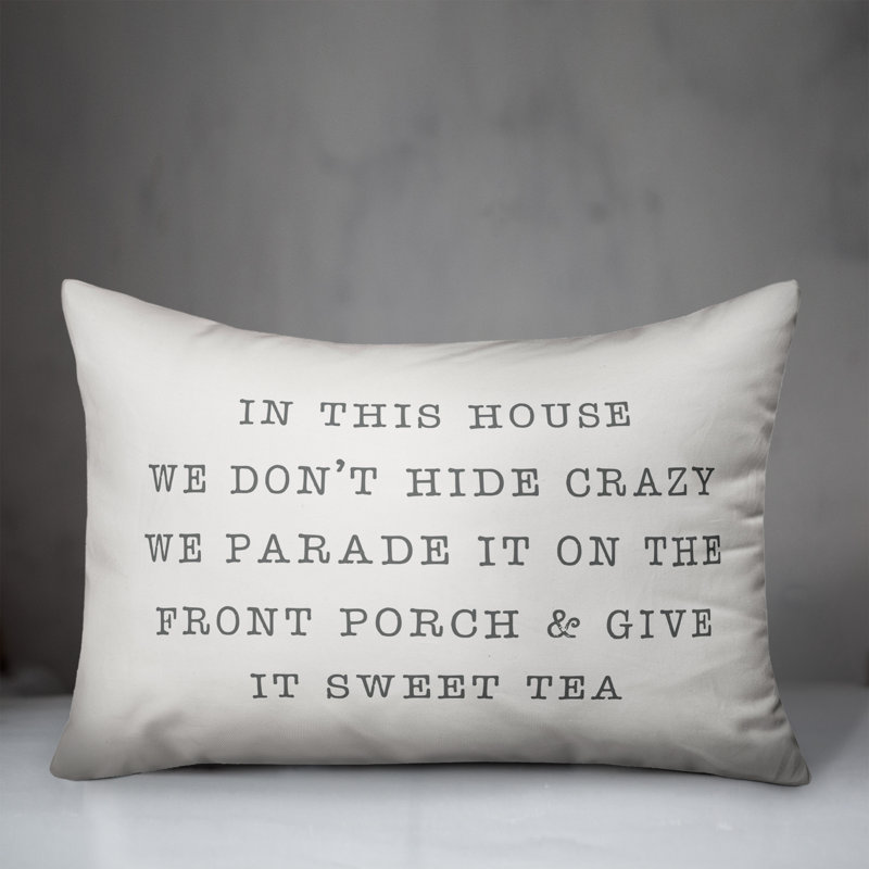  Coussin Parade Crazy, Blanc / gris
