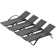 Rannon Lounge Chair For Outside Set Of 2, Pool Chaise Lounge With S-Shaped Armrest, Patio Lounge Chairs With Adjustable Backrest & PVC-coated polyester