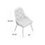 Chaise d'appoint rembourrée et capitonnée Amundi-1165404495