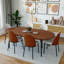 Ensemble de table de salle à manger ovale 71 "avec chaises rembourrées modernes Kelce-887465969-887465982