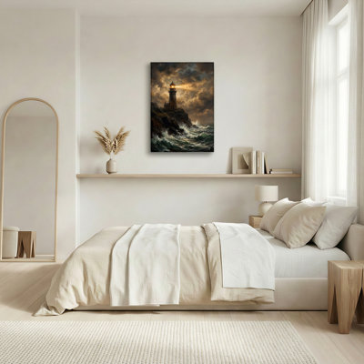 Ensemble de 1 tableau sur toile « Mers déchaînées »