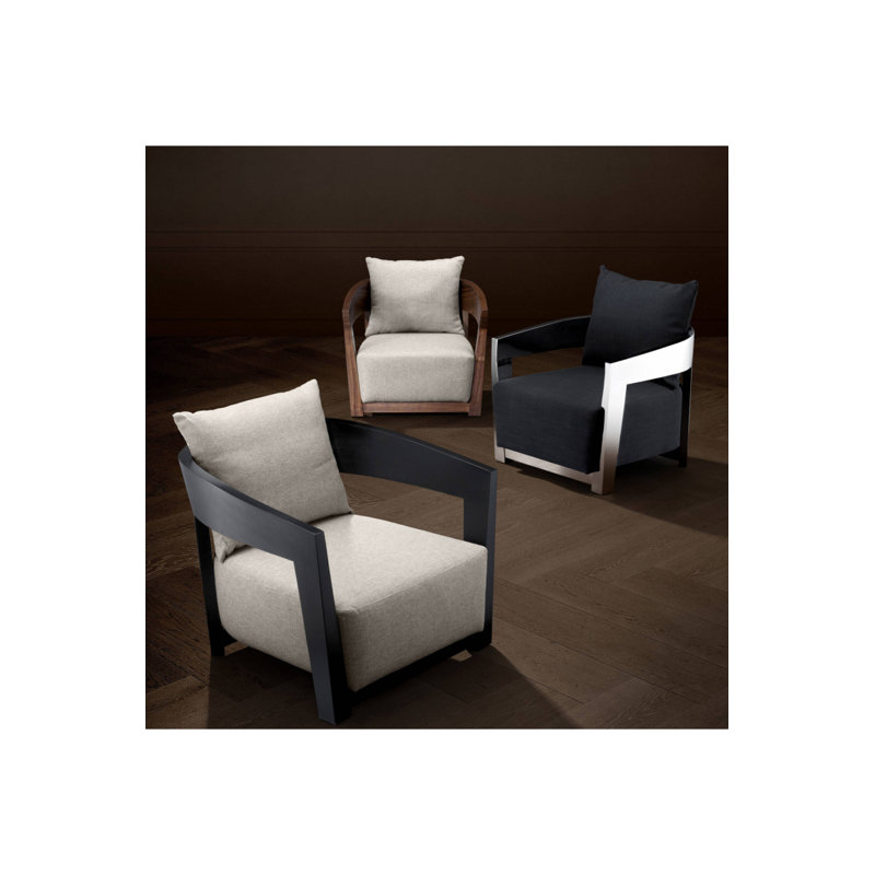 Rubautelli Armchair, Walnut Veneer