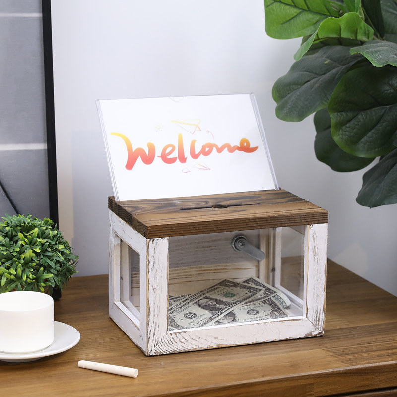 Boîte aux lettres verrouillable en bois massif