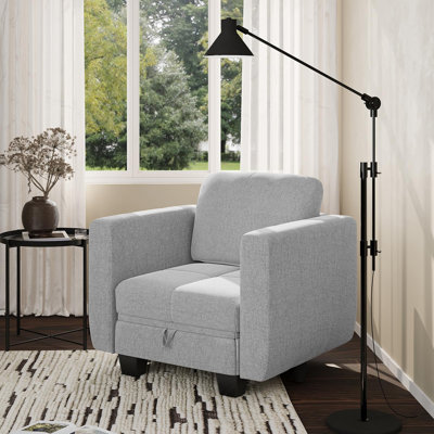 Upholstered Fabric Club Chair