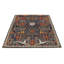 Tapis bleu marine et multicolore 4 x 6