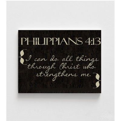 «I Can Do All Things», reproduction d'art de la Bible, impression de citation de Philippiens 4: 13, impression encadrée de versets de la Bible, impression de Christ qui me fortifie