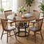 Round Metal Base Dining Table-1950472944