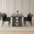 7 Piece Dining Table Set For 6-8 People,Rectangle Kitchen Table With Chairs For Dining Room-1274092710-1274092709