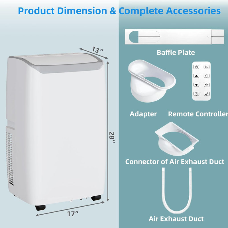 Climatiseur portatif 14 000 BTU