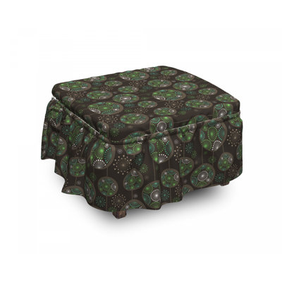 Box Cushion Ottoman Slipcover