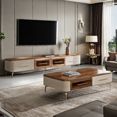 Combinaison table basse et meuble télé
