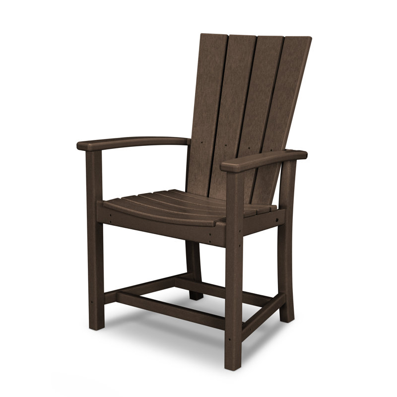 POLYWOOD Quattro Adirondack Dining Chair, Mahogany