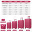 Ensemble de bagages 6 pièces avec sacs de voyage
