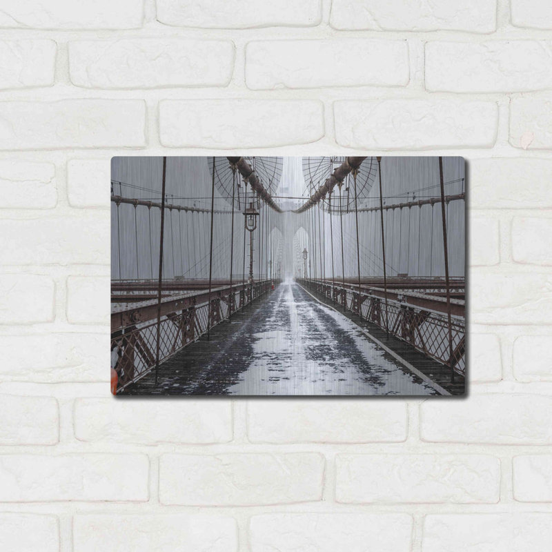 «The Brooklyn Bridge» par Bruce Getty, H 12 po x l 16 po