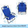 5-Position Adjustable Backpack Beach Chair Folding Lounge Chair with Pillow and Storage Bag