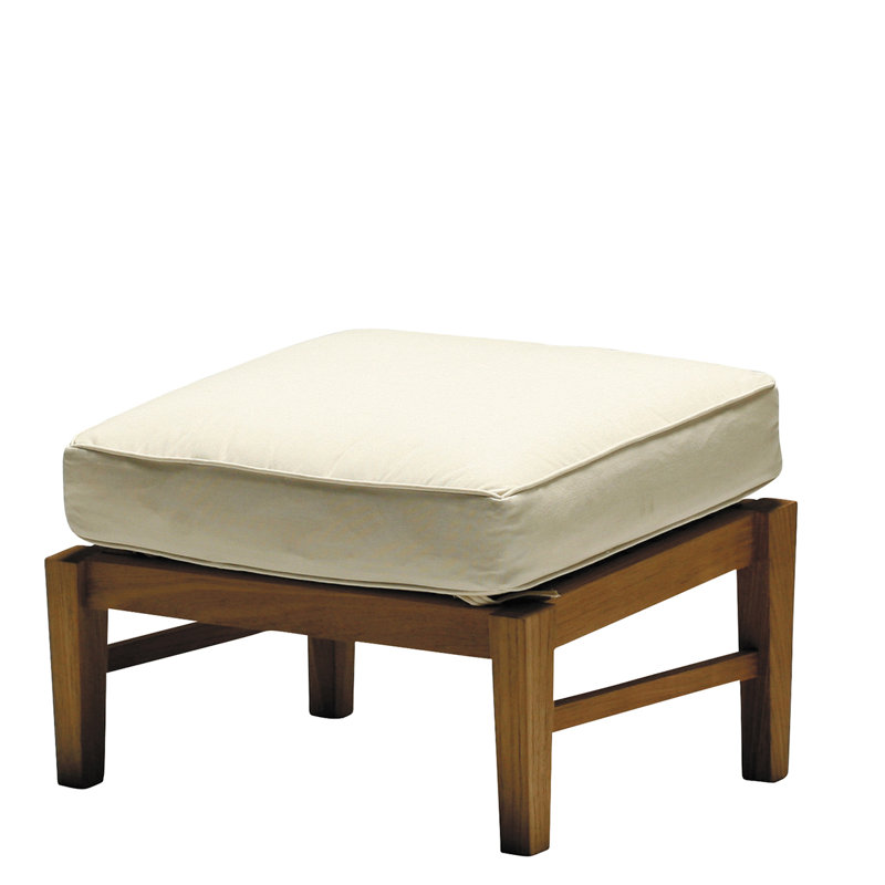 Croquet Teak Ottoman, Croquet Teak #4 Natural Teak