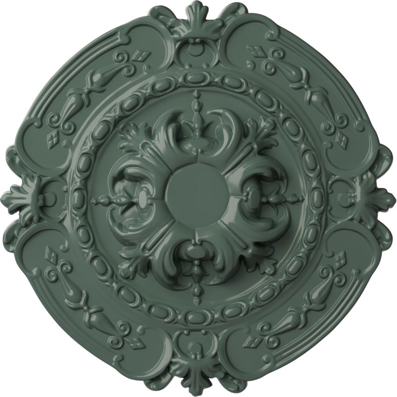 Médaillon de plafond Endurathane Southampton, DE 16 3/8 po x P 1 3/4 po (convient aux auvents jusqu'à 2 3/4 po)