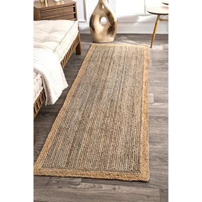 Tapis gris tissé à la machine Windsor