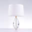 Lampe de table Lauren Lucite & Gold
